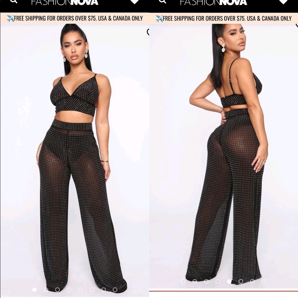 Black and silver two piece set